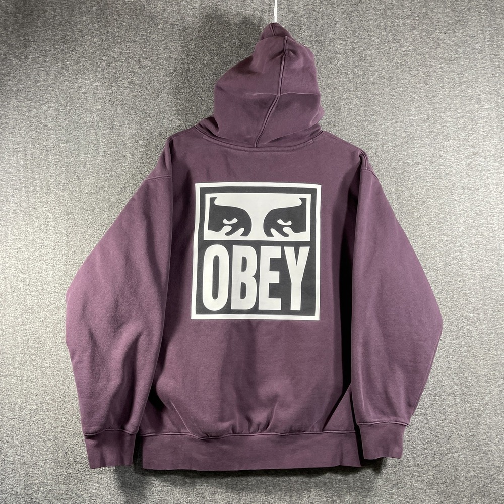 Obey Mens Hoodie Sweatshirt Small Eyes Icon 2 Small Heavy